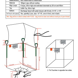#1964 SAC CONTENEUR J/G 1500KG <br>36X36X36
