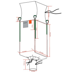 #1974 SAC CONTENEUR J/G 39 UV UNIQUE <br>35X35X55 (1500KG) #1974 SAC CONTENEUR J/G 39 UV UNIQUE <br>35X35X55 (1500KG)