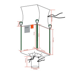 #1979 FDA SAC CONTENEUR J/G 36 US.MULTIPLE <br>35X35X51