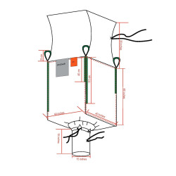 #1991 SAC CONTENEUR J/G 44 UV LAMINE <br>40X40X48 #1991 SAC CONTENEUR J/G 44 UV LAMINE <br>40X40X48