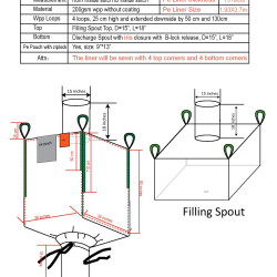 #2006L FDA SAC CONTENEUR G/G 45 LINER UV UNIQUE <br>36X36X60 (1500KG) #2006L FDA SAC CONTENEUR G/G 45 LINER UV UNIQUE <br>36X36X60 (1500KG)