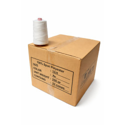 #21005 FIL À COUDRE POLYESTER POUR COUSEUSE PORTATIVE <br>12/4 (32 CONES PAR BOITE - PER BOX)