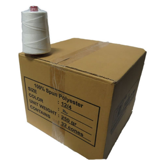 #21005 CAISSE FIL 12/4 (32 CONES) <br> #21005 CAISSE FIL 12/4 (32 CONES) <br>