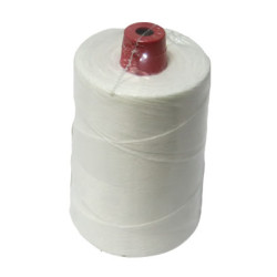 #21980 CONE DE 1/2 LB FIL BLANC 12/4 <br>1400 yards per cone