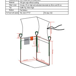 #303030JP S.CONT.J/P 15 UV UV UNIQUE NON   LAMINE <br>30X30X30 FLAT BOTTOM