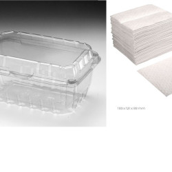 #3503T CLAMSHELL 1LB FRAISE+TAMPON <br>4.75 X 7.2 X 3.33 #3503T CLAMSHELL 1LB FRAISE+TAMPON <br>4.75 X 7.2 X 3.33