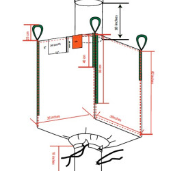 #363660GG SAC CONTENEUR G/G 45 UV UNIQUE <br>36X36X60 (1000KG)