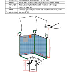 #373741V S.CONT.J/G (32) 4 COTES MESH  VENTILE <br>37X37X41 (1000KG)