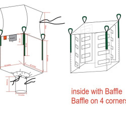 #424242JG CONTAINE BAG D/S 43 CUBIC FEET <br>42X42X42 1000KG #424242JG CONTAINE BAG D/S 43 CUBIC FEET <br>42X42X42 1000KG