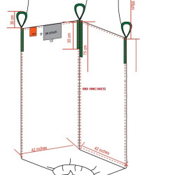 #424280JG SAC CONTENEUR J/G UV UNIQUE <br>42X42X80 (baffle)