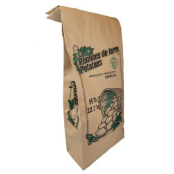 #5630-CANADA SAC PAPIER BRUN PATATE 2 PLIES <br>50LB SOLIDE