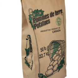 #5630-CANADA SAC PAPIER BRUN PATATE 2 PLIES <br>50LB SOLIDE #5630-CANADA SAC PAPIER BRUN PATATE 2 PLIES <br>50LB SOLIDE