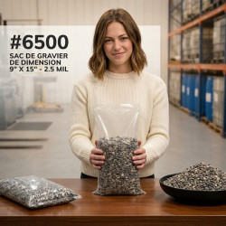 #6500 SAC PLASTIQUE TRANSPARENT <br>9 #6500 SAC PLASTIQUE TRANSPARENT <br>9