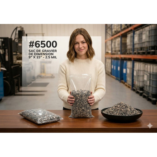 #6500 SAC PLASTIQUE TRANSPARENT <br>9