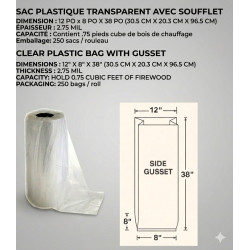 #6700 FDA SAC PLASTIQUE PERFORE <br>12