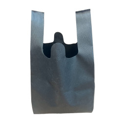 #6760NWN SAC À PROVISIONS NON-TISSES , NOIRE <br>11X6X21