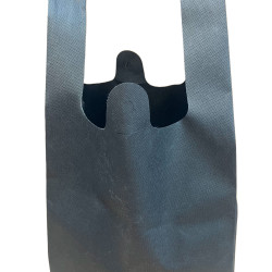 #6760NWN SAC À PROVISIONS NON-TISSES , NOIRE 