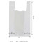 #6766 BLANC SACS PLASTIQUE A BRETELLE S5 <br>12X7X21 0.8MIL