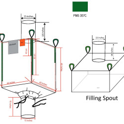 #68584_10VL S.CONT.J/G LAMINE VERT GOULOTTE REPLACEE <br>40X40X48 GREEN #68584_10VL S.CONT.J/G LAMINE VERT GOULOTTE REPLACEE <br>40X40X48 GREEN