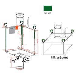 #68584_10VL S.CONT.J/G LAMINE VERT        GOULOTTE REPLACEE <br>40X40X48 GREEN