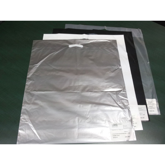 #7007 SAC PLASTIQUE MAGASINAGE OMBRE <br>20X23+5 1.75MIL