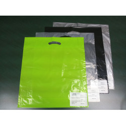 #7010 SAC PLASTIQUE MAGASINAGE NOIR <br>16X18+4 1.5MIL