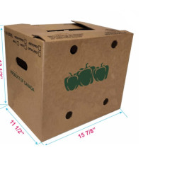 #7742PC BOITE A PIMENT 1 1/9 MINOT (10 AU RANG) CANADA <br>15.5X11.75X13.375