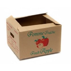 #7750 BOITE À POMME BRUNE QC <br>1/2 MIN./BUSH.