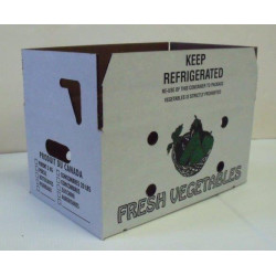 #7850 BOITE À ZUCCHINI/LEGUME 20 LBS BRUNE <br>15 7/8