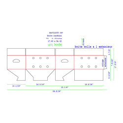 #7850P BOITE À ZUCCHINI/LEGUME NON IMPRIMÉ <br>15 7/8 #7850P BOITE À ZUCCHINI/LEGUME NON IMPRIMÉ <br>15 7/8