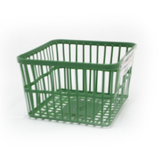 #8030P CASSEAU DE PLASTIQUE VERT <br>1 PINTE/1 QUART 4.75X4.75X3.15