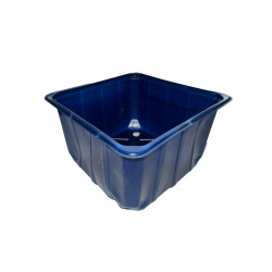 #8042BL CASSEAU PLASTIQUE CARRÉ BLEU <br>550ML