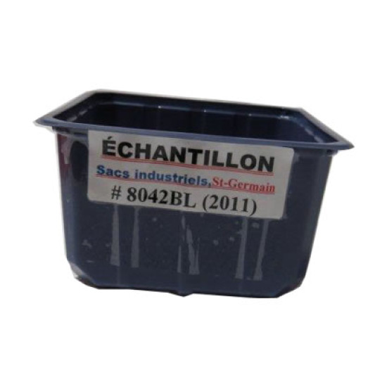 #8042BL BLUE PLASTIC TRAY <br>550ML