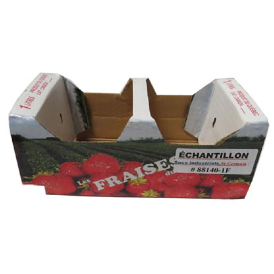 #88140-1F PANIER SNO-TOP FRAISE (ANSE INTÉGRÉE) QUEBEC <br>1 LT
