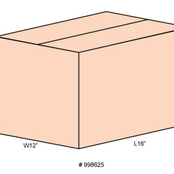 #998625 BOITE CARTON BRUNE <br>16X12X14 #998625 BOITE CARTON BRUNE <br>16X12X14