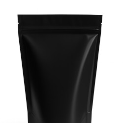 #ASUP11519 POCHETTE BRILLANTE NOIR STAND-UP (INT. ALUMINIUM) <br>11.75x5.375x15.75 #ASUP11519 POCHETTE BRILLANTE NOIR STAND-UP (INT. ALUMINIUM) <br>11.75x5.375x15.75