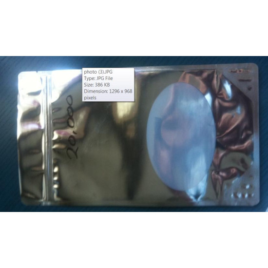 #ASUP6112-13961 POCHETTE ALUMINIUM UNI ZIPLOCKFENETRE TRANS. 