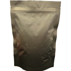 #ASUP68 POCHETTE FDA AVEC GOUSSET     COULEUR ARGENT <br>5.5X8