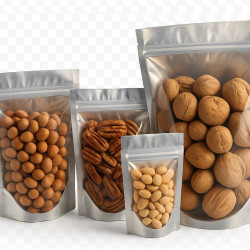 #ASUP69 MÉTALISÉ POCHETTE STAND-UP UNI         COULEUR ARGENT <br>6