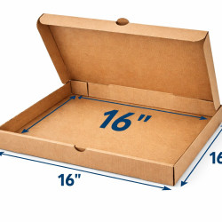 #B-PIZZA16-EK BOITE PIZZA BRUNE E FLÛTE <br>16