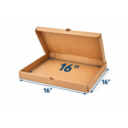 #B-PIZZA16-EK BOITE PIZZA BRUNE E FLÛTE <br>16