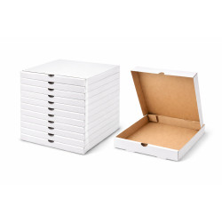 #B-PIZZA16-IND BOÎTES À PIZZA EN CARTON ONDULÉ E-FLUTE POUR RESTAURANTS ET PIZZERIAS <br>16