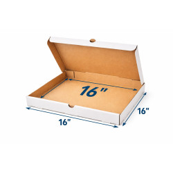#B-PIZZA16BL BOITE PIZZA BLANCHE  <br>16''
