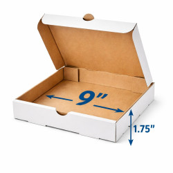 #B-PIZZA9-W BOITE PIZZA BLANCHE STOCK  <br>9''