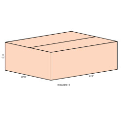 #B261811 BOITE CARTON BRUNE <br>26X18X11