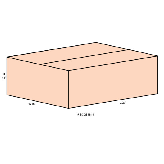 #B261811 BOITE CARTON BRUNE <br>26X18X11