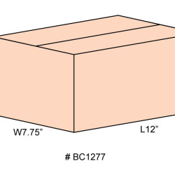 #BC1277 BOITE DE CARTON BRUNE FTRSB <br>12X7 3/4 X 7 1/2 #BC1277 BOITE DE CARTON BRUNE FTRSB <br>12X7 3/4 X 7 1/2