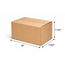 #BC1277 BOITE DE CARTON BRUNE FTRSB <br>12