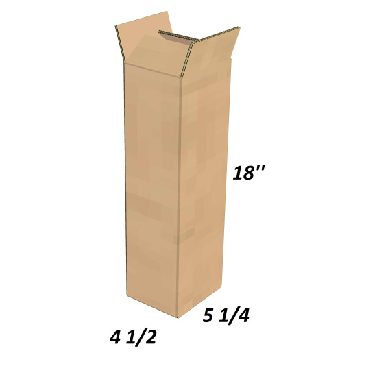 #BC4518 KRAFT BOITE DE CARTON ECT 32C <br>4 ½ x 5 ¼ x 18 #BC4518 KRAFT BOITE DE CARTON ECT 32C <br>4 ½ x 5 ¼ x 18