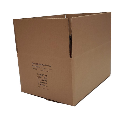 Boîte de carton pour pochette de sirop d érable